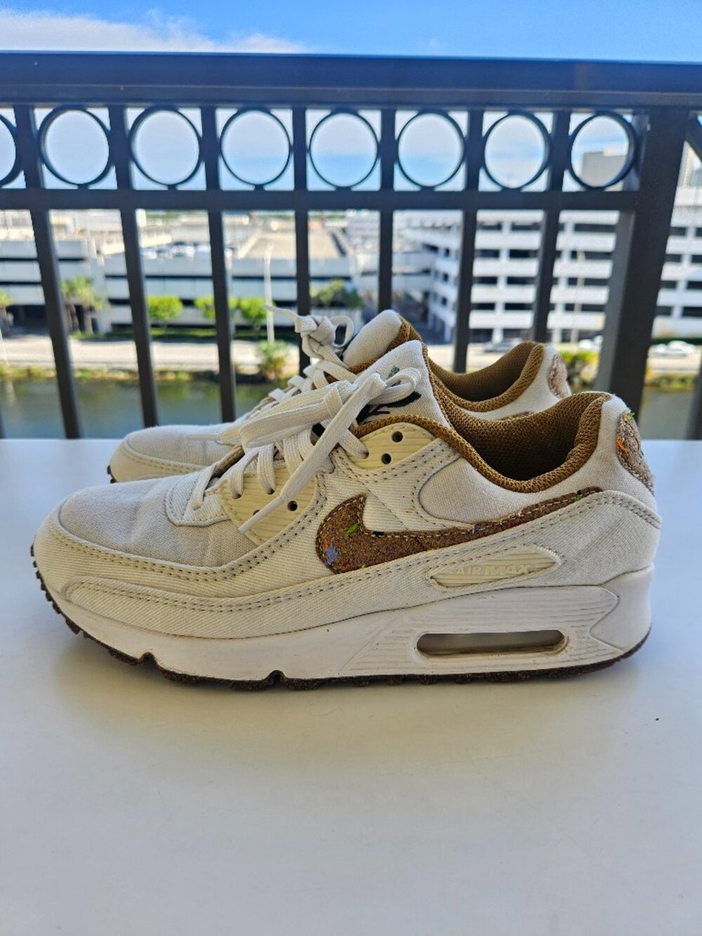Nike Air Max 90 Natural Cork Canvas Size 7 Women's Style DD0384-100